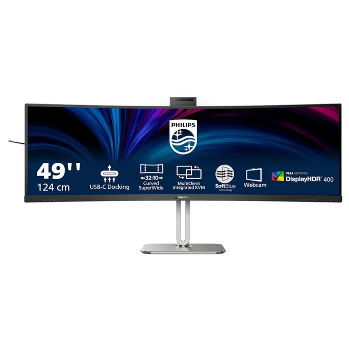 Philips 49B2U6903CH 48.8 Zoll DQHD Curved VA LED 32:9 100 Hz Office Monitor