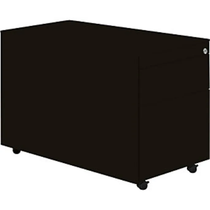 Schubladencontainer mit Rollen, 570×800, 1 Schub, 1 Hängereg., graphit