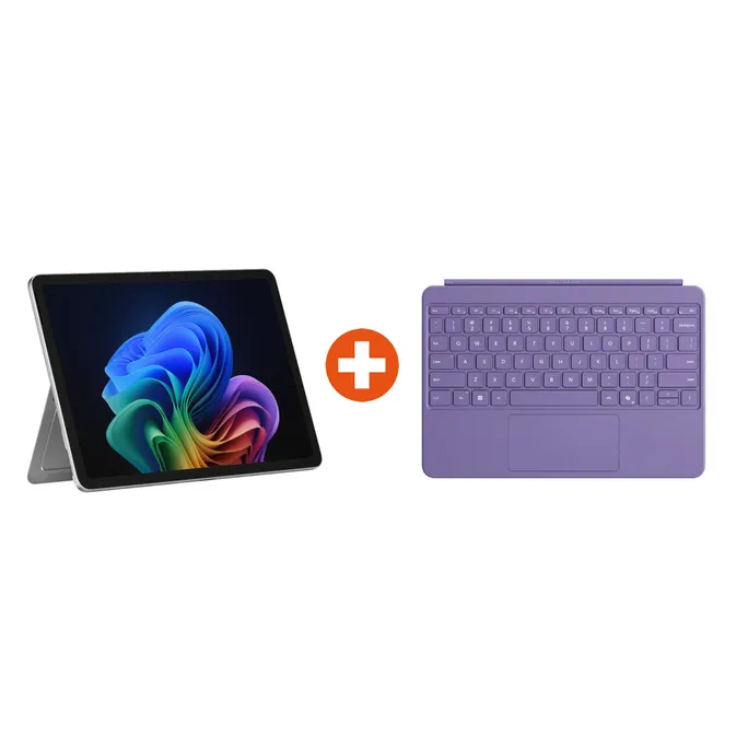 Microsoft Surface Pro Copilot+ PC 12″ Snapdragon® X Plus 16GB/512GB UFS PixelSense LCD Platinum Win11 ohne Netzteil inkl. MS Surface Pro Keyboard Violet