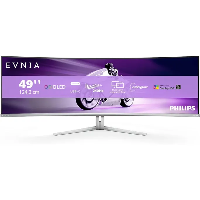 Philips Evnia 49M2C8900 49 Zoll DQHD Curved QD-OLED 32:9 240 Hz Monitor