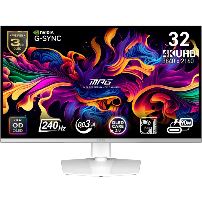 MSI MPG 321URXWDE QD-OLED 32 Zoll 4K (UHD) QD-OLED 16:9 240 Hz Gaming Monitor